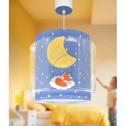Dalber 76632 - Dečiji luster MOON DREAMS 1xE27/15W/230V plava