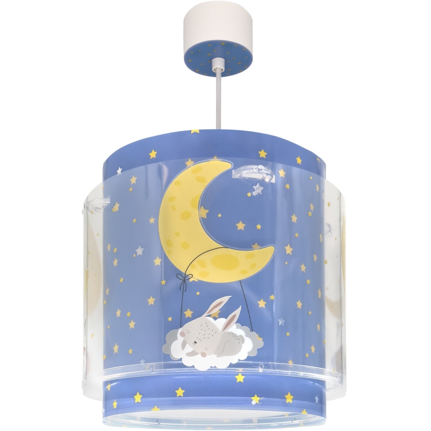 Dalber 76632 - Dečiji luster MOON DREAMS 1xE27/15W/230V plava