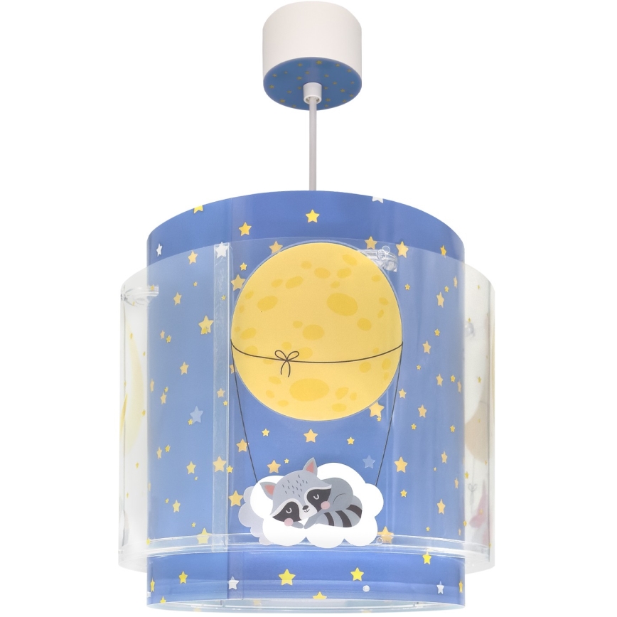 Dalber 76632 - Dečiji luster MOON DREAMS 1xE27/15W/230V plava