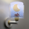 Dalber 76639 - Dečija zidna lampa MOON DREAMS 1xE27/15W/230V plava