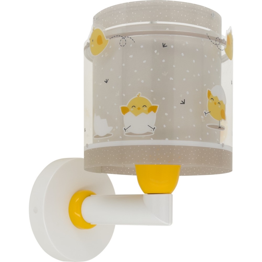 Dalber 76879 - Dečija zidna svetiljka BABY CHICK 1xE27/15W/230V