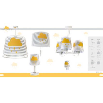 Dalber 81192E - Dečiji luster LIGHT FEELING 1xE27/60W/230V