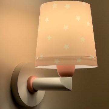 Dalber 82219S - Dečije zidno svetlo STAR LIGHT 1xE27/60W/230V, ružičasto