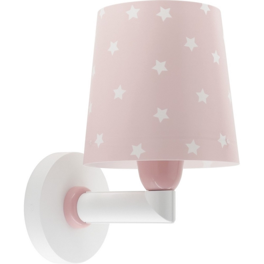 Dalber 82219S - Dečije zidno svetlo STAR LIGHT 1xE27/60W/230V, ružičasto