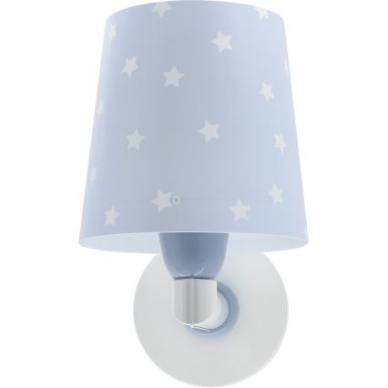Dalber 82219T - Dečije zidno svetlo STAR LIGHT 1xE27/60W/230V plavo