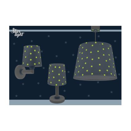 Dalber 82219T - Dečije zidno svetlo STAR LIGHT 1xE27/60W/230V plavo