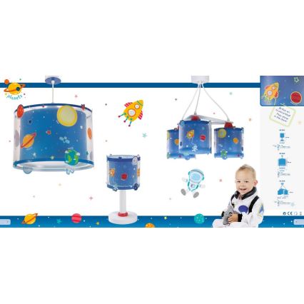 Dalber D-41342 - Dečiji luster PLANETS 1xE27/60W/230V