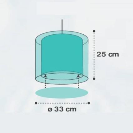 Dalber D-41412H - Dečiji luster CLOUDS 1xE27/60W/230V