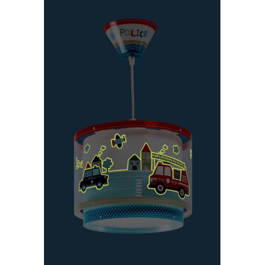 Dalber 60612 - Dečiji luster POLICE 1xE27/60W/230V