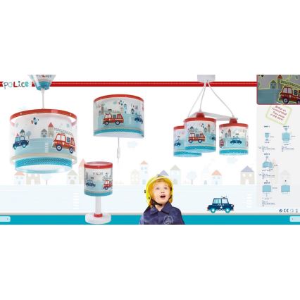 Dalber 60612 - Dečiji luster POLICE 1xE27/60W/230V