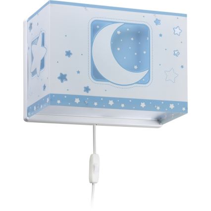 Dalber D-63238T - Dečije zidno svetlo MOONLIGHT 1xE27/60W/230V