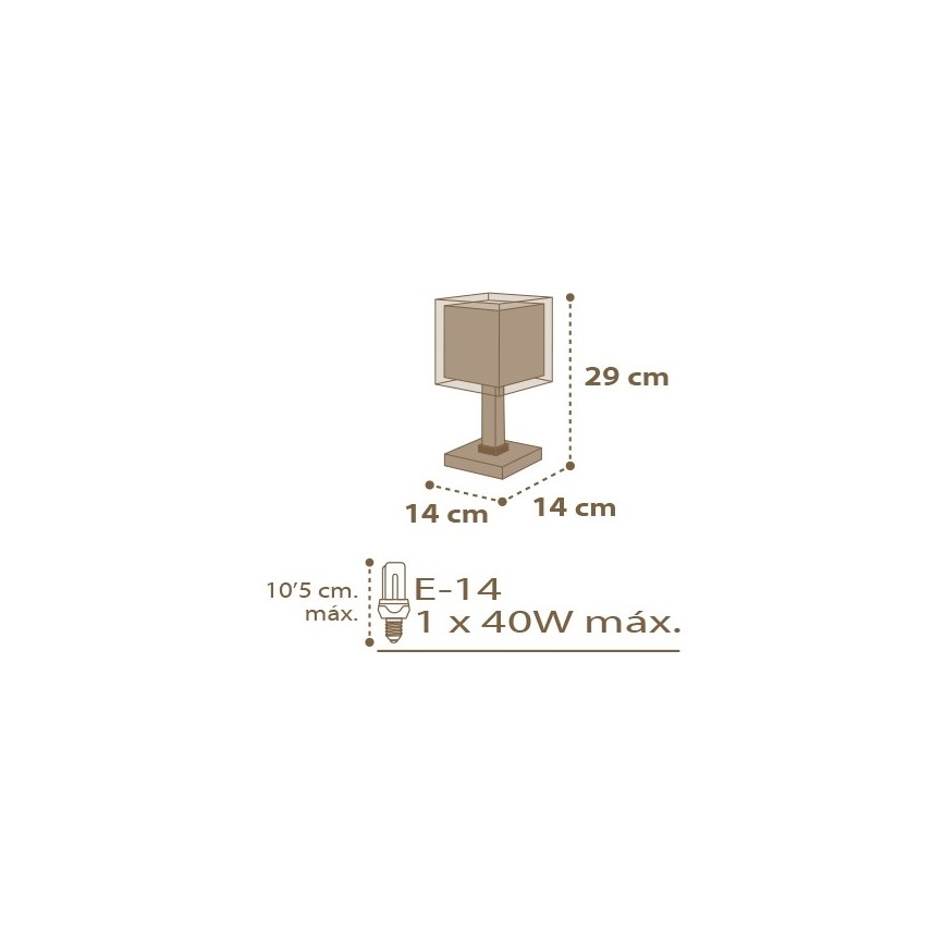 Dalber D-63391 - Dečja lampica GOOD NIGHT 1xE14/40W/230V