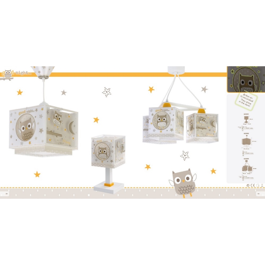 Dalber D-63392 - Dečiji luster GOOD NIGHT 1xE27/60W/230V
