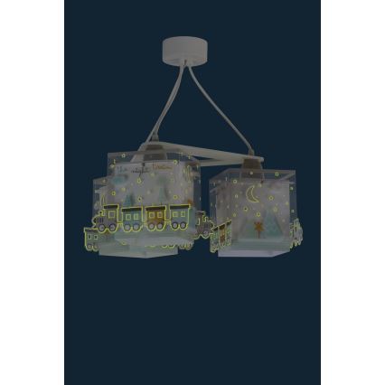 Dalber D-63534 - Dečji luster TRAIN 3xE27/60W/230V