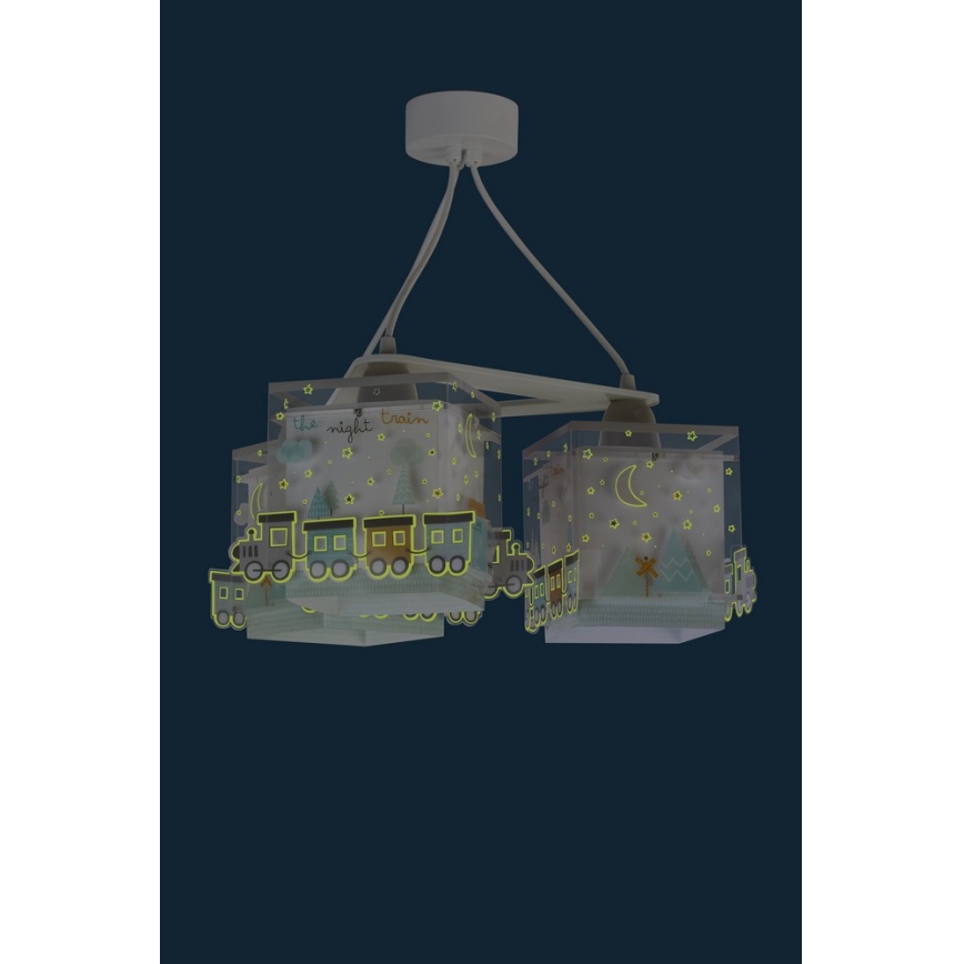 Dalber D-63534 - Dečji luster TRAIN 3xE27/60W/230V