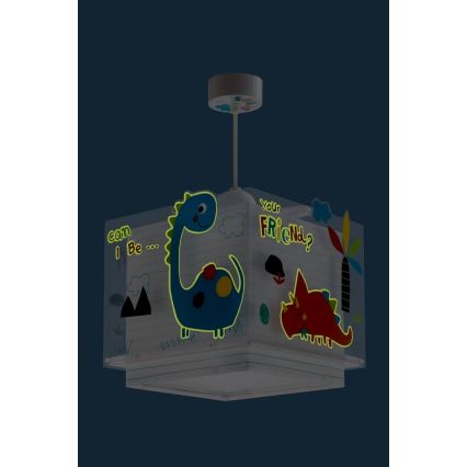 Dalber D-73452 - Dečiji luster DINOS 1xE27/60W/230V
