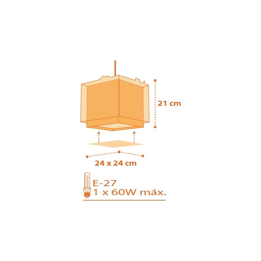 Dalber D-73452 - Dečiji luster DINOS 1xE27/60W/230V