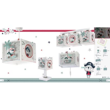 Dalber D-74552 - Dečiji luster PIRATES 1xE27/60W/230V