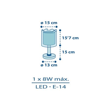 Dalber D-76111 - Dečija lampica MY LITTLE JUNGLE 1xE14/8W/230V
