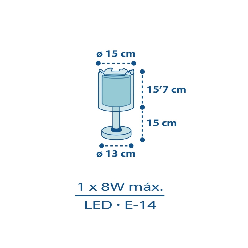 Dalber D-76111 - Dečija lampica MY LITTLE JUNGLE 1xE14/8W/230V