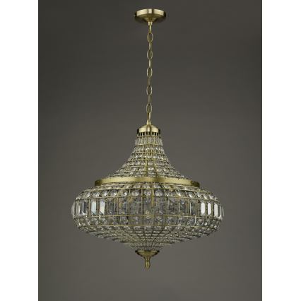 Där Lighting ASM0675 - Luster na lancu ASMARA 6xE14/40W/230V mesing