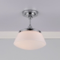 Där Lighting CAD0150 - Kupaonski površinski montiran plafonski luster CADEN 1xE27/60W/230V IP44 sjajni hrom