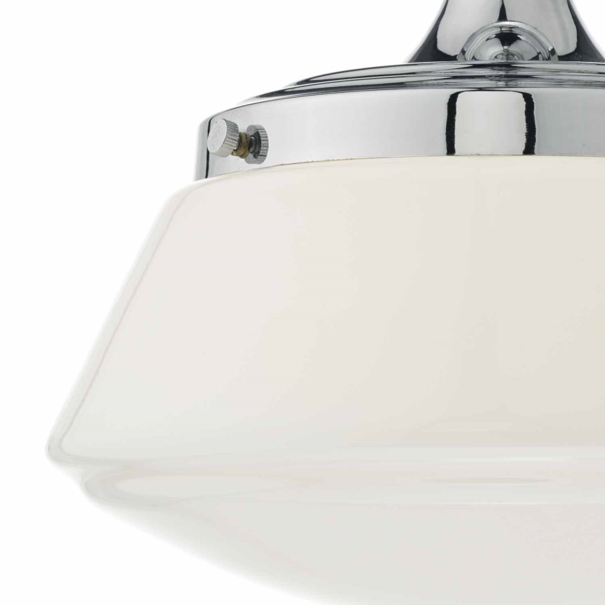 Där Lighting CAD0150 - Kupaonski površinski montiran plafonski luster CADEN 1xE27/60W/230V IP44 sjajni hrom
