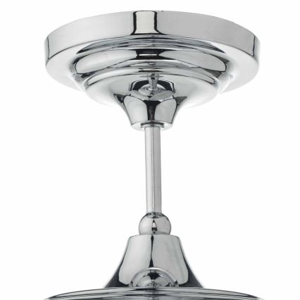 Där Lighting CAD0150 - Kupaonski površinski montiran plafonski luster CADEN 1xE27/60W/230V IP44 sjajni hrom