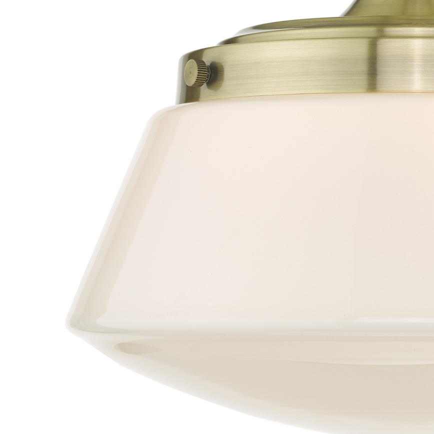 Där Lighting CAD0175 - Kupatilski prislonjeni luster CADEN 1xE27/60W/230V IP44 mesing