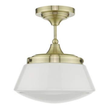 Där Lighting CAD0175 - Kupatilski prislonjeni luster CADEN 1xE27/60W/230V IP44 mesing