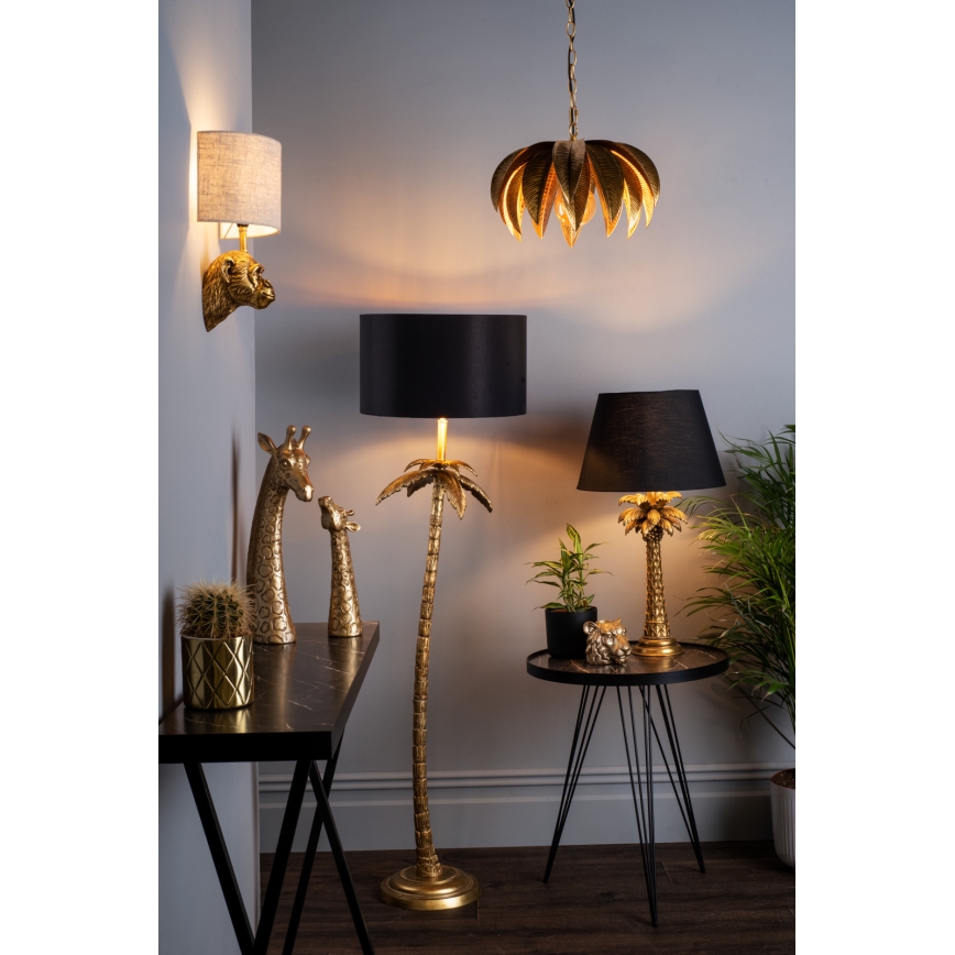 Där Lighting CAR0135 - Luster na lancu CARA 1xE27/60W/230V zlatna