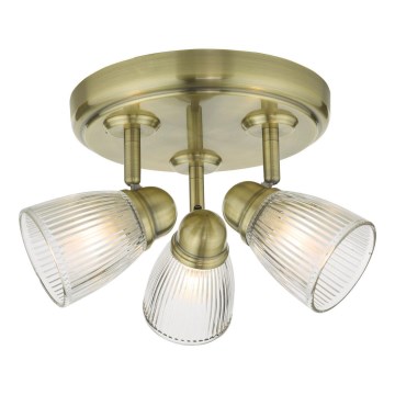 Där Lighting CED7675 - Kupatilsko spot svetlo CEDRIC 3xG9/25W/230V IP44 mesing