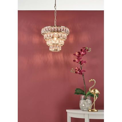 Där Lighting CER0135 - Luster na lancu CERYS 1xE27/60W/230V u zlatnoj boji