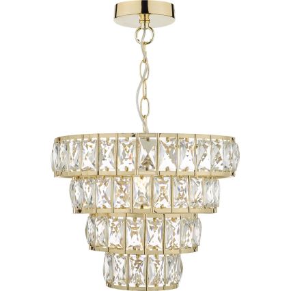 Där Lighting CER0135 - Luster na lancu CERYS 1xE27/60W/230V u zlatnoj boji