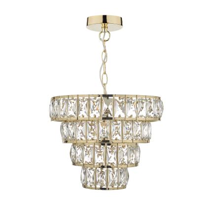 Där Lighting CER0135 - Luster na lancu CERYS 1xE27/60W/230V u zlatnoj boji