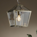 Där Lighting CHU0175 - Luster na lancu CHURCHILL 1xE27/60W/230V mesing