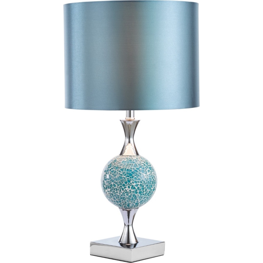 Där Lighting ELS4223 - Stona lampa ELSA 1xE27/40W/230V plava/sjajni hrom