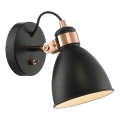 Där Lighting FRE0722 - Zidni spot FREDERICK 1xE14/40W/230V, u crnoj boji