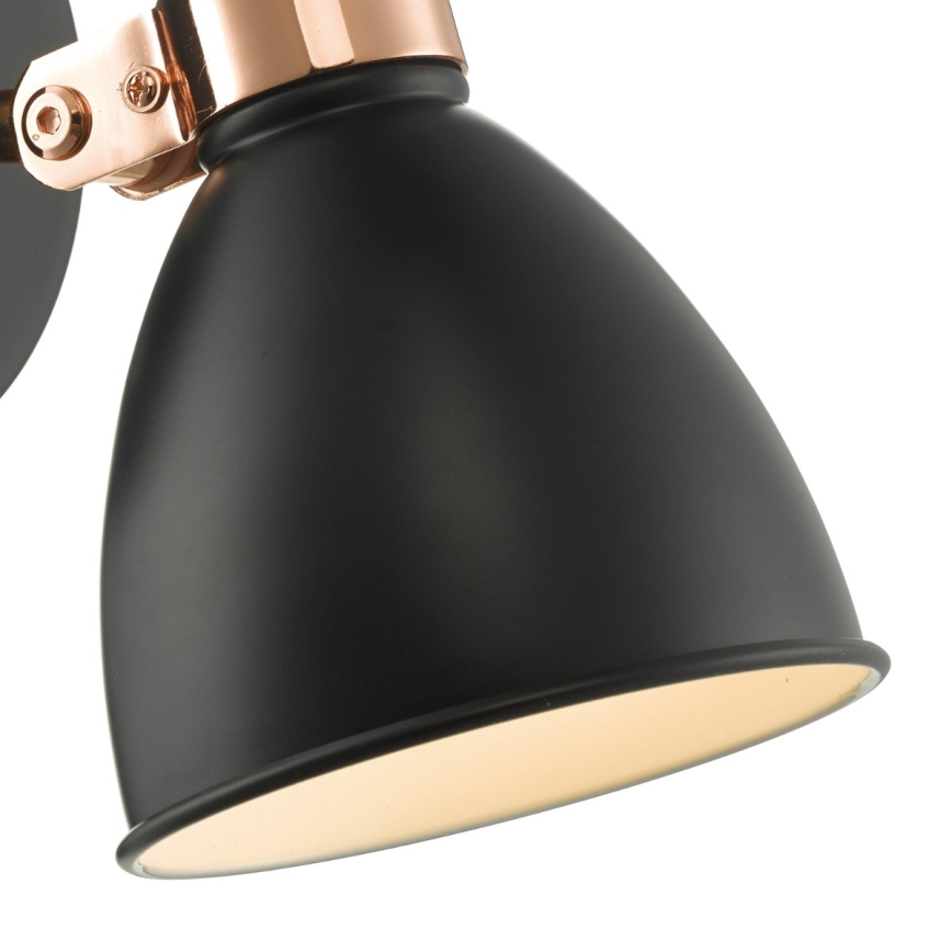Där Lighting FRE0722 - Zidni spot FREDERICK 1xE14/40W/230V, u crnoj boji