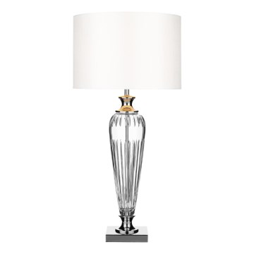 Där Lighting HIN4208 - Stona lampa HINTON 1xE27/60W/230V bela/sjajni hrom