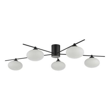Där Lighting JAS5422 - Plafonski luster JASPER 5xG9/25W/230V crna