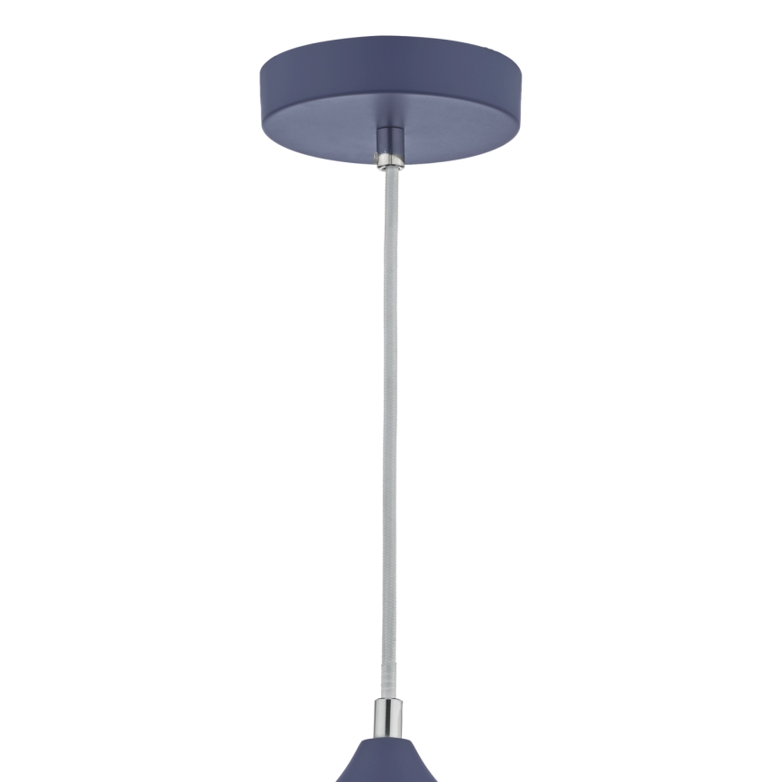 Där Lighting KAE0123 - Luster na sajli KAELAN 1xE27/60W/230V plava