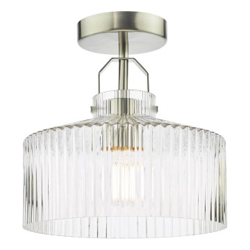 Där Lighting LEN4846 - Plafonski luster LENKA 1xE27/60W/230V matni hrom