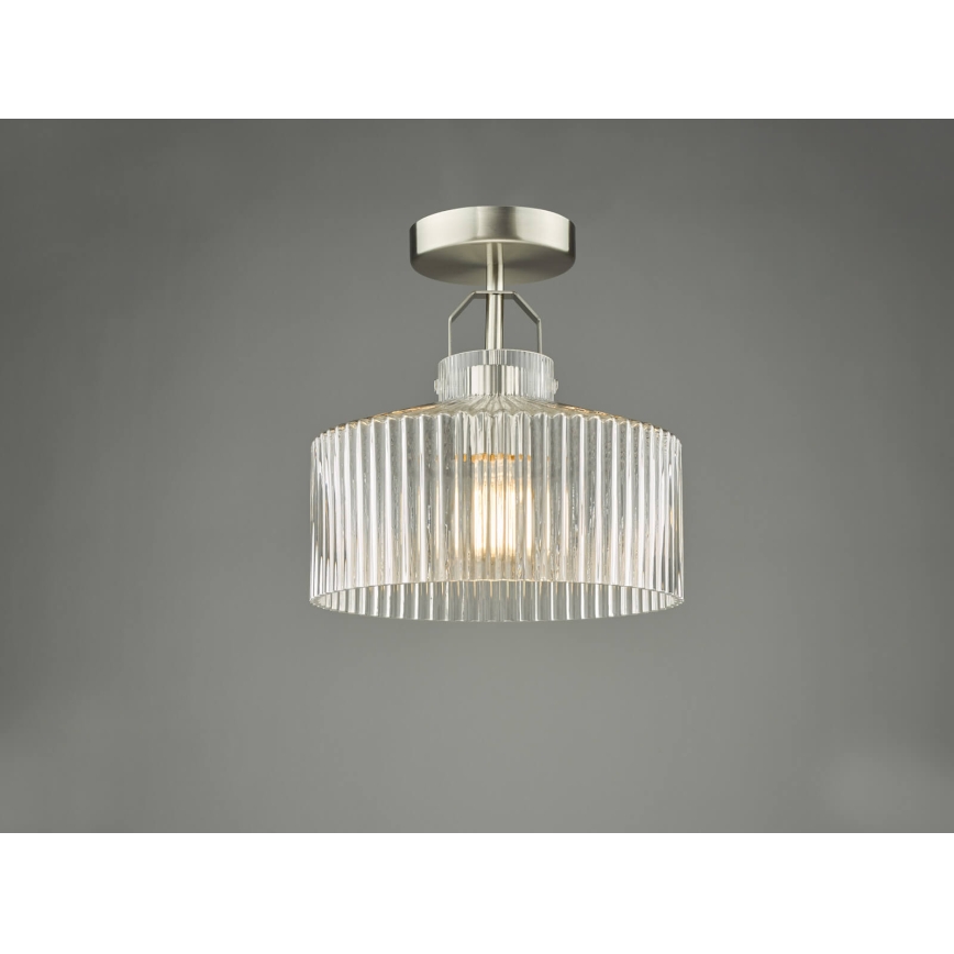 Där Lighting LEN4846 - Plafonski luster LENKA 1xE27/60W/230V matni hrom