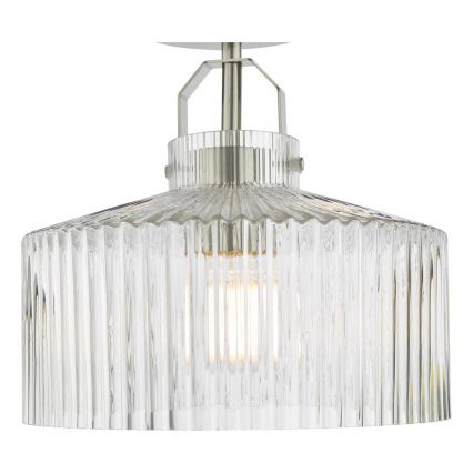 Där Lighting LEN4846 - Plafonski luster LENKA 1xE27/60W/230V matni hrom