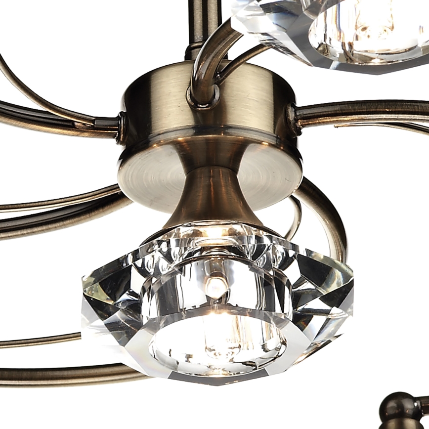 Där Lighting LUT0675 - Plafonski luster LUTHER 6xG9/40W/230V mesing