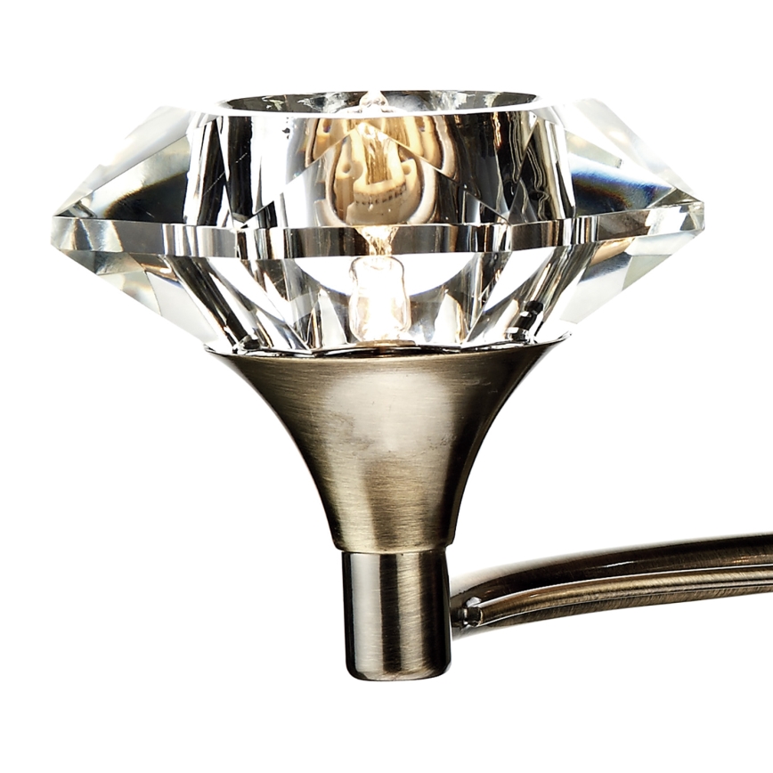 Där Lighting LUT0975 - Zidna lampa LUTHER 2xG9/40W/230V mesing