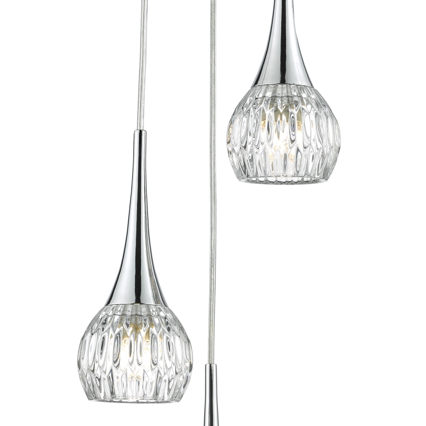 Där Lighting LYA0350 - Luster na sajli LYALL 3xG9/40W/230V sjajni hrom