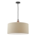 Där Lighting RON6529 - Luster na sajli RONDA 1xE27/60W/230V bež