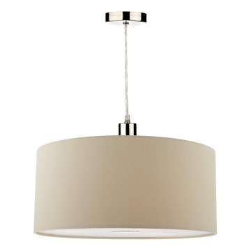 Där Lighting RON6529 - Luster na sajli RONDA 1xE27/60W/230V crna/bež